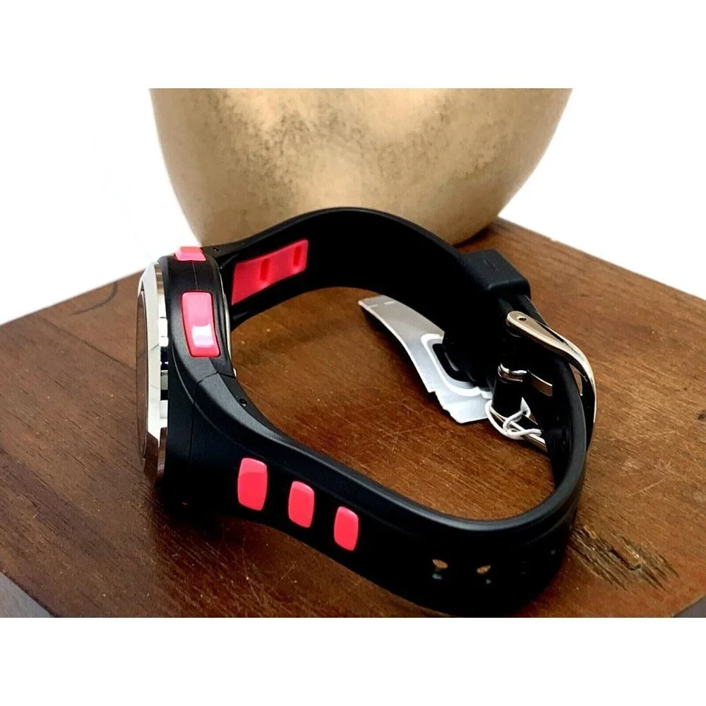 Skechers Women's Watch SR2019W Digital Quartz Pink Black Rubber Band 33mm